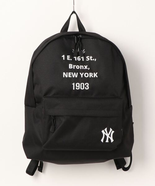 MLB(メジャーリーグ) ヤンキース シボ生地 リュック ブラック) バッグ  
