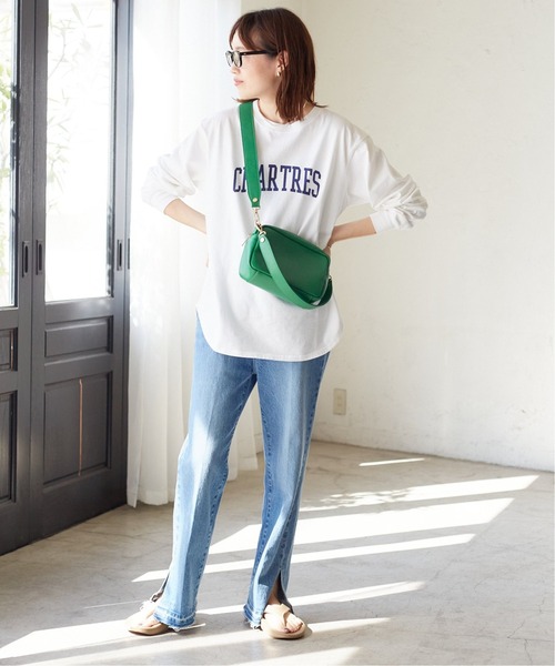 SLOBE IENA（スローブイエナ）の「《追加》CHARTRESロゴロンTEE◆（Tシャツ/カットソー・レディース・ホワイト・FREE）」の2枚目の写真