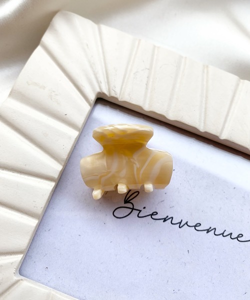 TONE SELECT GOODS(トーンセレクトグッズ)の「【pur chouchou】ミニデザインヘアクリップ(バレッタ/ヘアクリップ・レディース・ブラック/ダークブラウン/ベージュ/ブラウン/オフホワイト/オレンジ/ブルー/ブラウン系その他/オレンジ系その他・FREE)」の2枚目の写真