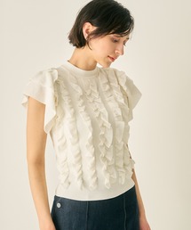 ANAYI | フリル　プルオーバー　＜手洗い可＞＜Sサイズあり＞(ニット/セーター)