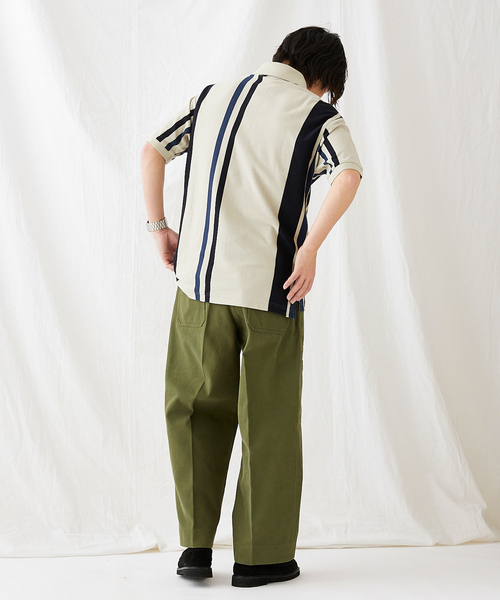 セール】【FRED PERRY/フレッドペリー別注】ストライプ襟付