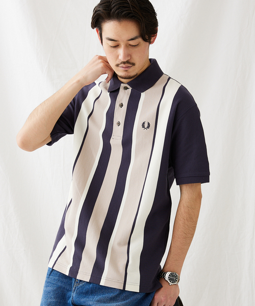 セール】【FRED PERRY/フレッドペリー別注】ストライプ襟付