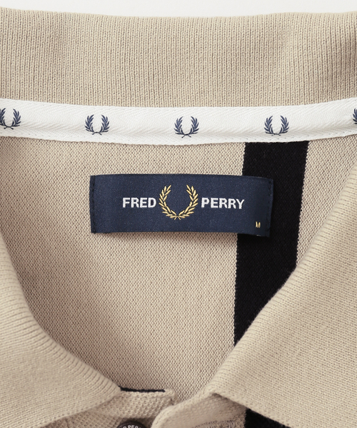 美品‼️‼️フレッドペリー 黒 ポロシャツ ストライプ襟 FRED PERRY ポロシャツ 「FRED PERRY/フレッドペリー別注