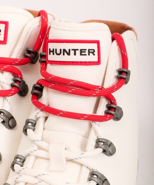 HUNTER(ハンター)の「HUNTER キャンバス コマンドブーツ(レインシューズ・メンズ・ブラック/オフホワイト・24cm/23cm/25cm)」の7枚目の写真