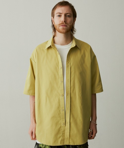 UNSELDs(アンセルズ)の「【UNSELDs アンセルズ】レギュラーカラー ハーフスリーブシャツ(シャツ/ブラウス・メンズ・ブラック/ダークグリーン/イエロー・L/M)」の10枚目の写真