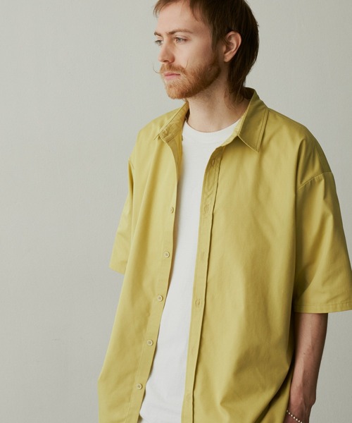 UNSELDs(アンセルズ)の「【UNSELDs アンセルズ】レギュラーカラー ハーフスリーブシャツ(シャツ/ブラウス・メンズ・ブラック/ダークグリーン/イエロー・L/M)」の9枚目の写真