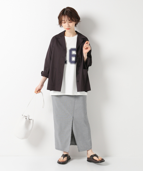 IENA(イエナ)の「ライトシャツジャケット(シャツ/ブラウス・レディース・ベージュ/ブラウン・FREE)」の3枚目の写真