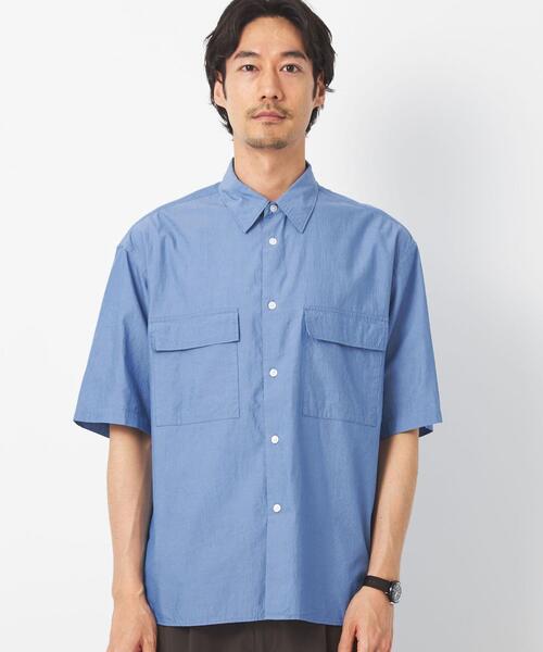 新品 LOHEN ローヘン ビッグ パッチ ポケット シャツ ブラウス 新品 LOHEN ローヘン ビッグ パッチ ポケット シャツ ブラウス