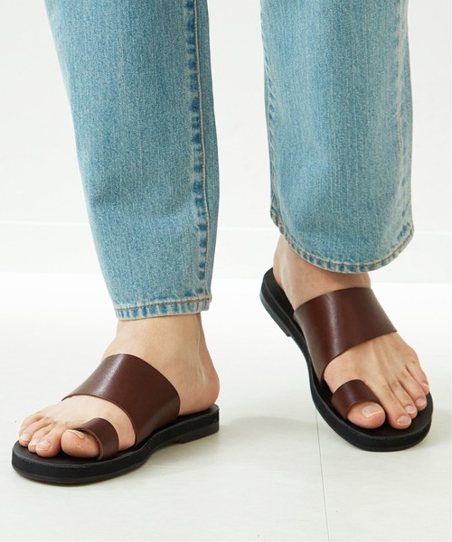 417 EDIFICE（フォーワンセブンエディフィス）の「【HERISSON / エリソン】フィンガーストラップサンダル ”Made in Japan”（サンダル・メンズ・ブラック/ブラウン・26/27/28）」の18枚目の写真