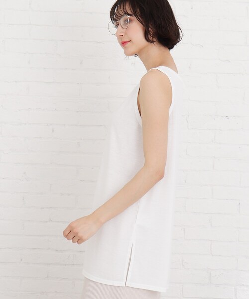 Cutie Blonde（キューティーブロンド）の「◆【S-L/2点セット】メッシュニット+タンクトップセット（その他トップス・レディース・ライトブルー/ブラック/オフホワイト・01/02/03）」の12枚目の写真