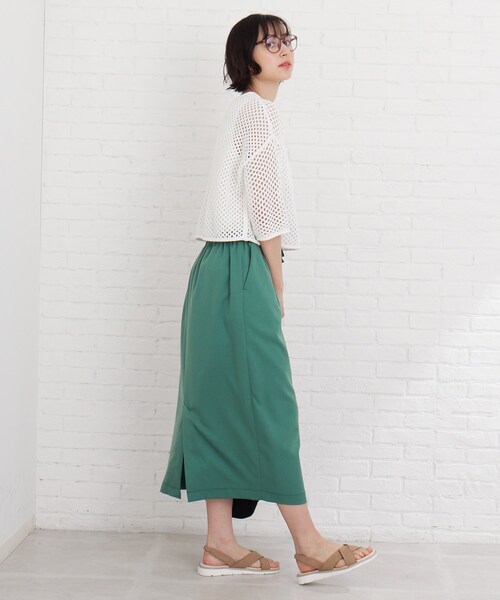 Cutie Blonde（キューティーブロンド）の「◆【S-L/2点セット】メッシュニット+タンクトップセット（その他トップス・レディース・ライトブルー/ブラック/オフホワイト・01/02/03）」の21枚目の写真