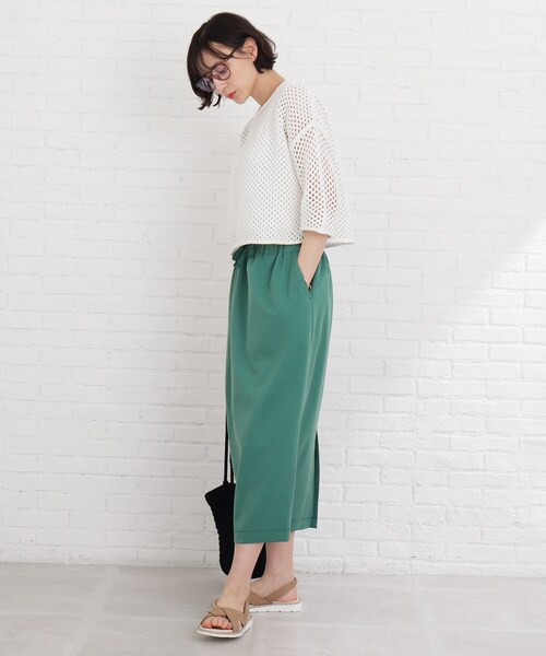 Cutie Blonde（キューティーブロンド）の「◆【S-L/2点セット】メッシュニット+タンクトップセット（その他トップス・レディース・ライトブルー/ブラック/オフホワイト・01/02/03）」の22枚目の写真