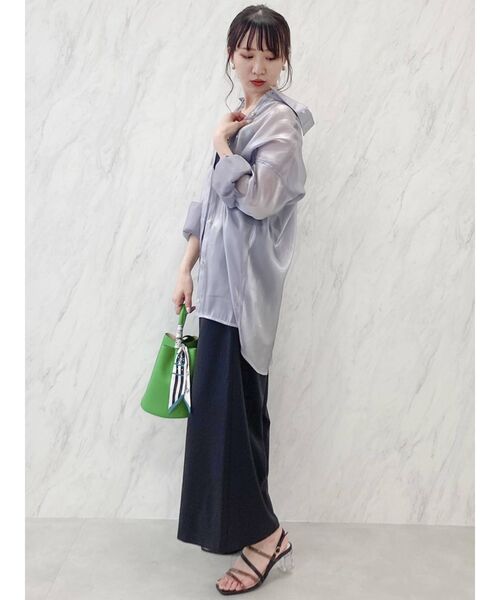 dazzlin（ダズリン）の「ハイウエストタックワイドパンツⅡ（その他パンツ・レディース・ブラック/ピンク/ベージュ・SMALL/MEDIUM）」の6枚目の写真