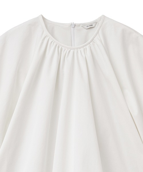 CLANE（クラネ）の「PUFF MINI ONE PIECE（シャツワンピース・レディース・ホワイト/ブラック・1/2）」の17枚目の写真