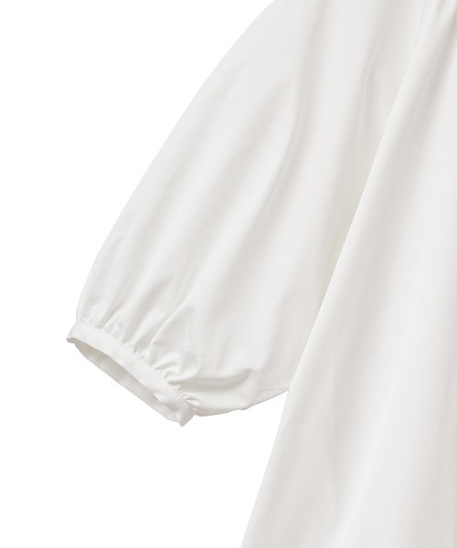 CLANE（クラネ）の「PUFF MINI ONE PIECE（シャツワンピース・レディース・ホワイト/ブラック・1/2）」の18枚目の写真