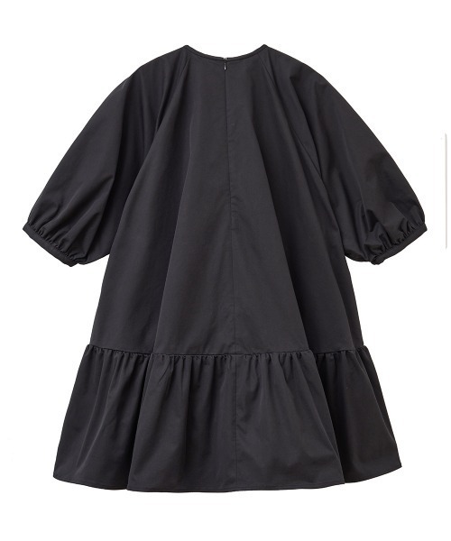 CLANE（クラネ）の「PUFF MINI ONE PIECE（シャツワンピース・レディース・ホワイト/ブラック・1/2）」の13枚目の写真