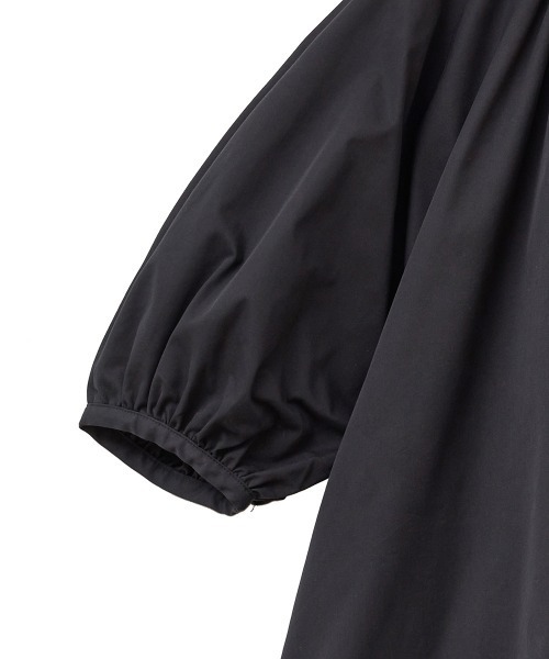 CLANE（クラネ）の「PUFF MINI ONE PIECE（シャツワンピース・レディース・ホワイト/ブラック・1/2）」の15枚目の写真