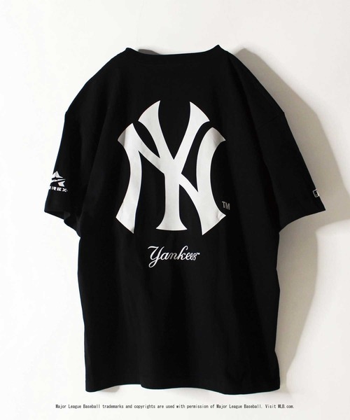 AVIREX（アヴィレックス）の「【MLB×AVIREX】ヤンキース Tシャツ/YANKEES T-SHIRT / アヴィレックス / AVIREX（Tシャツ/カットソー・メンズ・ホワイト/ブラック・X-LARGE/MEDIUM/LARGE/XX-LARGE/SMALL）」の5枚目の写真