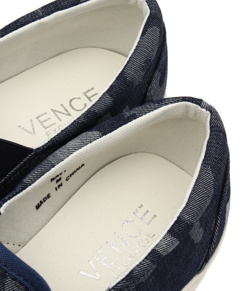 VENCEEXCHANGE（ヴァンスエクスチェンジ）の「デニム迷彩スリッポン               （スリッポン・メンズ・ネイビー・MEDIUM/LARGE）」の7枚目の写真