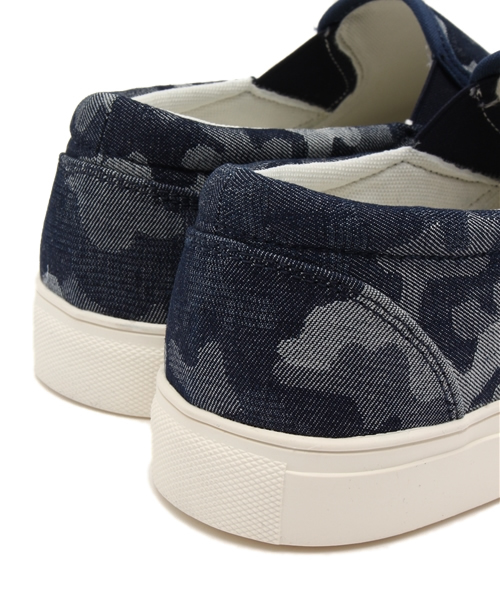 VENCEEXCHANGE（ヴァンスエクスチェンジ）の「デニム迷彩スリッポン               （スリッポン・メンズ・ネイビー・MEDIUM/LARGE）」の8枚目の写真