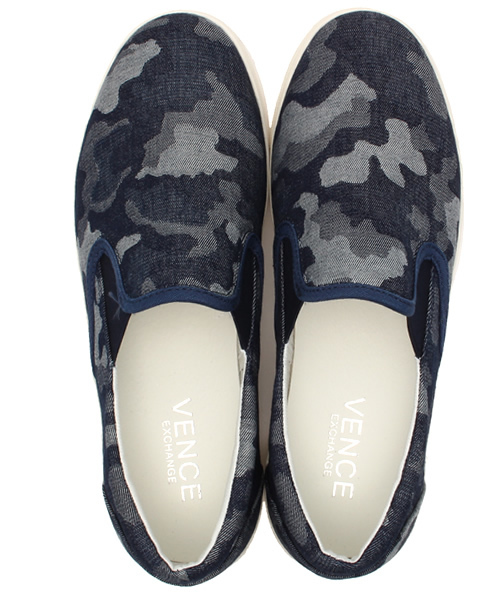 VENCEEXCHANGE（ヴァンスエクスチェンジ）の「デニム迷彩スリッポン               （スリッポン・メンズ・ネイビー・MEDIUM/LARGE）」の10枚目の写真