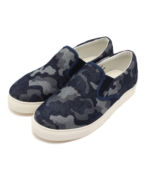 VENCEEXCHANGE（ヴァンスエクスチェンジ）の「デニム迷彩スリッポン               （スリッポン・メンズ・ネイビー・MEDIUM/LARGE）」の11枚目の写真