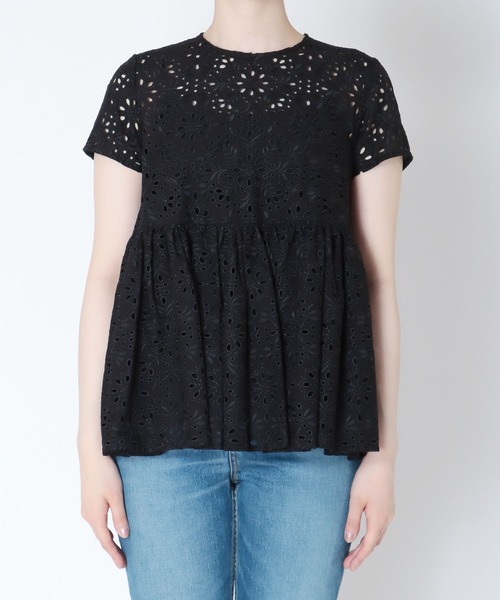 ツルバイマリコオイカワ　ペプラムトップス　ブラック　36 美品✨ツルバイマリコオイカワKirill/ペプラムトップス黒36