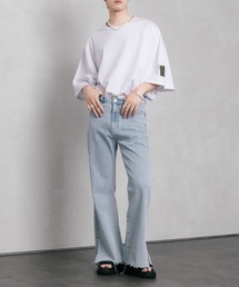 Adoon plain | 【Adoon plain】サイドモチーフビックシルエットTシャツ(Tシャツ/カットソー)