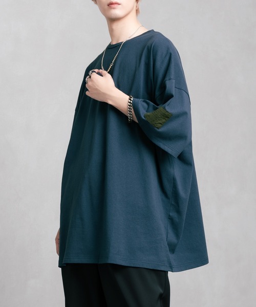 Adoon plain(アドーンプレーン)の「【Adoon plain】サイドモチーフビックシルエットTシャツ(Tシャツ/カットソー・メンズ・A/B/C/D・MEDIUM/LARGE)」の4枚目の写真