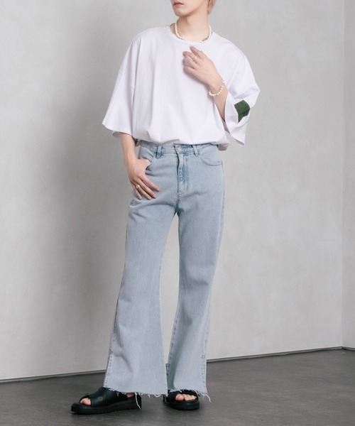 Adoon plain(アドーンプレーン)の「【Adoon plain】サイドモチーフビックシルエットTシャツ(Tシャツ/カットソー・メンズ・A/B/C/D・MEDIUM/LARGE)」の11枚目の写真