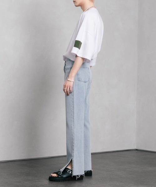 Adoon plain(アドーンプレーン)の「【Adoon plain】サイドモチーフビックシルエットTシャツ(Tシャツ/カットソー・メンズ・A/B/C/D・MEDIUM/LARGE)」の12枚目の写真