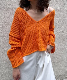 mystic（ミスティック）の「メランジメッシュニット（ニット/セーター）」