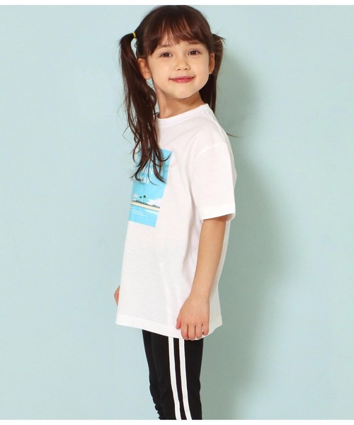 ANAP kids(アナップキッズ)の「バケーションフォトビッグTシャツ(Tシャツ/カットソー・キッズ・ブラック/ベージュ/ホワイト・130cm/120cm/110cm)」の4枚目の写真