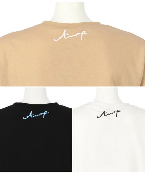 ANAP kids(アナップキッズ)の「バケーションフォトビッグTシャツ(Tシャツ/カットソー・キッズ・ブラック/ベージュ/ホワイト・130cm/120cm/110cm)」の12枚目の写真