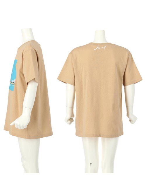 ANAP kids(アナップキッズ)の「バケーションフォトビッグTシャツ(Tシャツ/カットソー・キッズ・ブラック/ベージュ/ホワイト・130cm/120cm/110cm)」の11枚目の写真