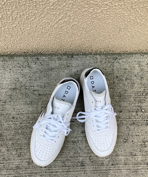 D.A.T.E.（デイト）の「【D.A.T.E.】COURT 2.0 MID POP WHITE-BLACK（スニーカー・レディース・ホワイト・38/37）」の4枚目の写真