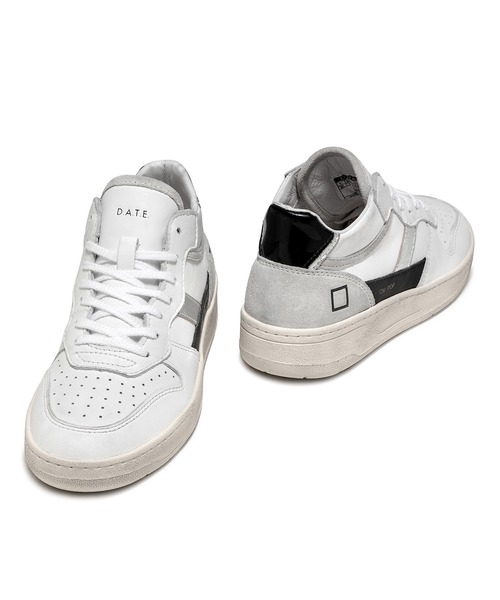 D.A.T.E.（デイト）の「【D.A.T.E.】COURT 2.0 MID POP WHITE-BLACK（スニーカー・レディース・ホワイト・38/37）」の9枚目の写真