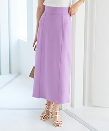 [ ストレッチ×ノーアイロン ]選べる2タイプ  細見えストレッチナロースカート