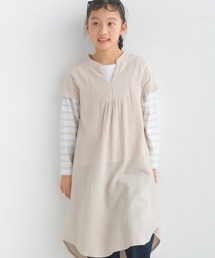 OMNES（オムネス）の「キッズダブルガーゼフレンチスリーブワンピース（ワンピース）」