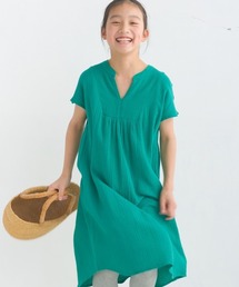 OMNES（オムネス）の「キッズダブルガーゼフレンチスリーブワンピース（ワンピース）」