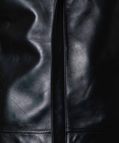MICHEL KLEIN HOMME (ミッシェルクランオム)の「レザーブルゾン(ライダースジャケット・メンズ・ブラック・X-LARGE/LARGE/MEDIUM)」の15枚目の写真