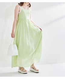 acro | ■2022春夏新作■シアージャガードバックオープンキャミワンピース/AC1445(ワンピース)