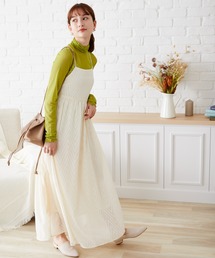 acro | ■2022春夏新作■シアージャガードバックオープンキャミワンピース/AC1445(ワンピース)