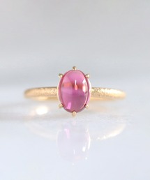 a cote | 【WEB限定】a Cote◆silver925 ピンクトルマリン オーバル ゴールド マットリング (ニッケルフリー)(リング)
