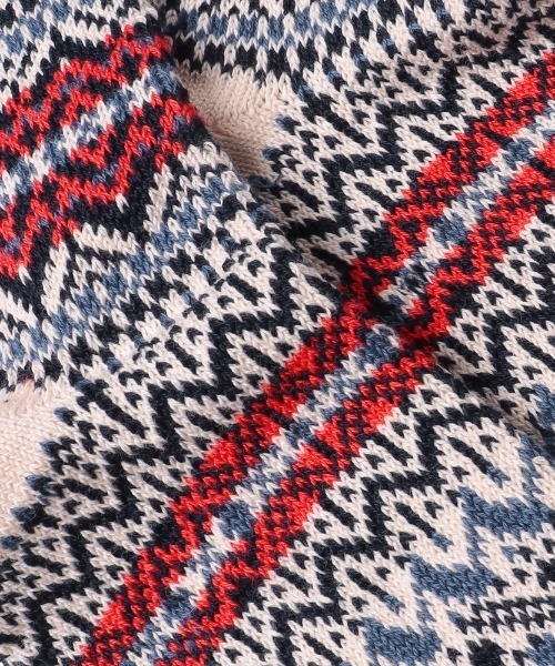 ANONYMOUSISM(アノニマスイズム)の「【ANONYMOUSISM】OLDパターン JQクルー / アノニマスイズム レトロパターン柄 クルーソックス(ソックス/靴下・メンズ・オートミール/オリーブ/マスタード/ネイビー/レッド・25cm~27cm/23cm~25cm)」の10枚目の写真