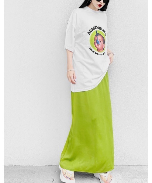 LVEU.(ラブユ.)の「Baby print over T-shirt / ベビープリントオーバーTシャツ(Ai select)(Tシャツ/カットソー・レディース・ホワイト/ブラック・FREE)」の10枚目の写真