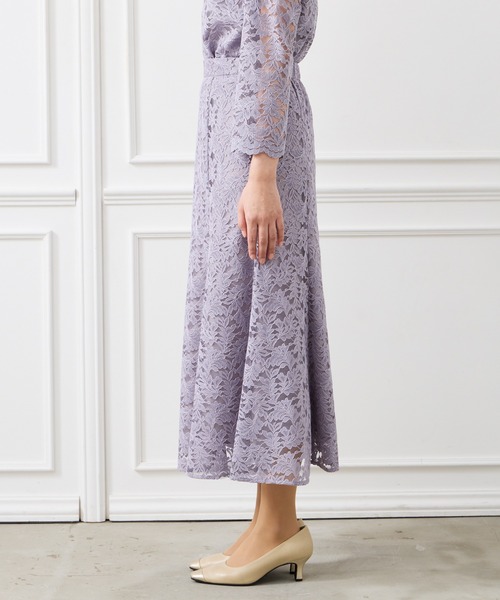 AIMER（エメ）の「マーメイドラインレーススカート（スカート・レディース・ラベンダー/ネイビー/モカ/ピンクベージュ・LARGE/MEDIUM）」の18枚目の写真