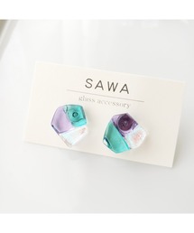 【sawa】多角形ピアス(台形)(MA)