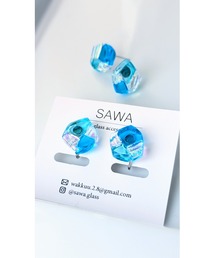 【sawa】多角形ピアス（台形）(MA)