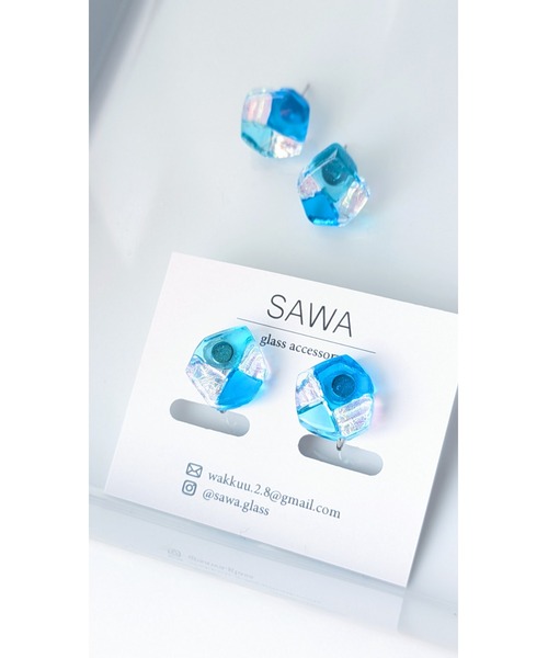 tone(トーン)の「【sawa】多角形ピアス(台形)(MA)(ピアス(両耳用)・レディース・パープル系その他/グレー系その他/ブルー系その他/ラベンダー/ブルー系その他2/ブルー系その他3・FREE)」の19枚目の写真